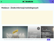 Tablet Screenshot of mediarun.com